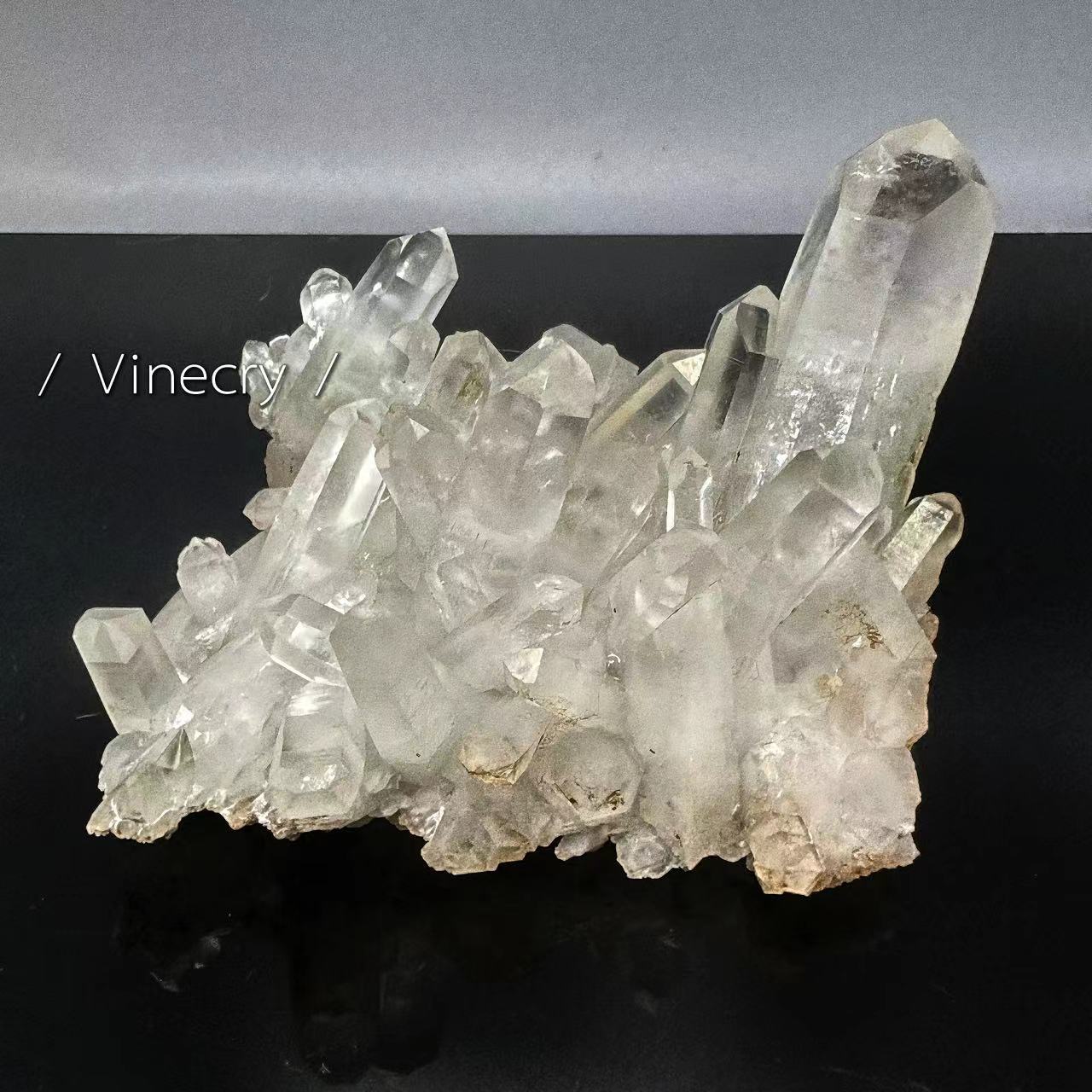 Premium Ice White Crystal Cluster