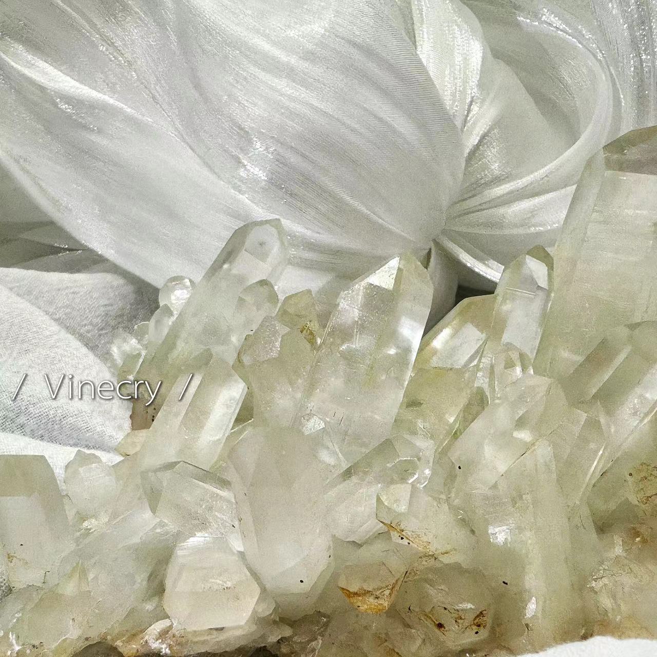 Premium Ice White Crystal Cluster